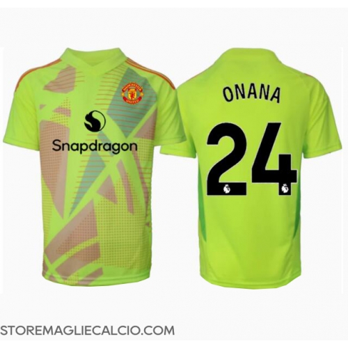 Manchester United Andre Onana #24 Portiere Maglia Gara Trasferta Repliche 2024-25 Maniche Corte Manchester United Andre Onana #24 Portiere Maglia Gara Trasferta Repliche 2024-25 Maniche Corte